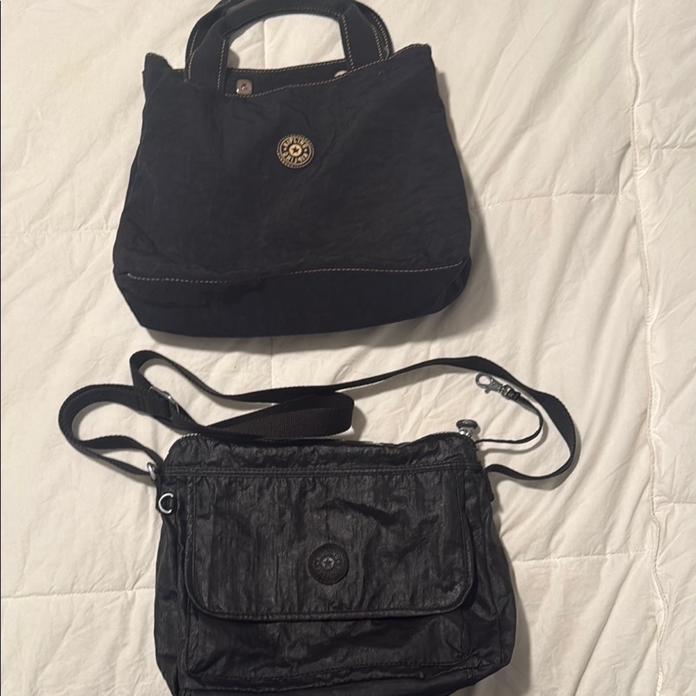 Black Women's Tote and Crossbody Bag Duo - Versatile Everyday Set